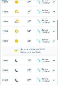 Clima hoy