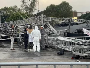 Colapsa escenario de Alicia Villarreal, hay lesionados 