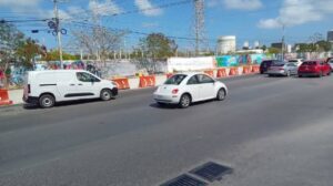 Accidente en Boulevard Colosio en Cancun 1