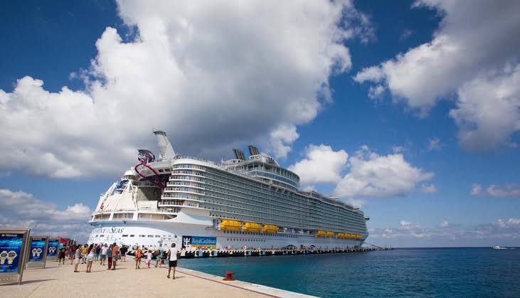 Barco de Royal Caribbean en Cozumel