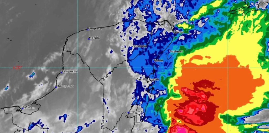 Clima hoy en Cancún y Quintana Roo: Lluvias acompañadas con descargas eléctricas