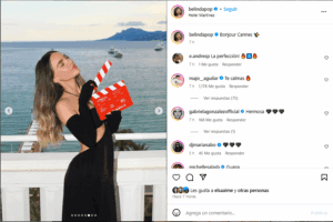 Belinda deslumbra en Cannes con un guiño al Hollywood clásico