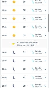 Clima hoy
