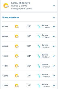 Clima hoy