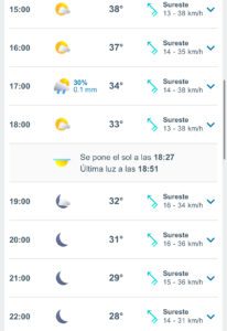 Clima hoy