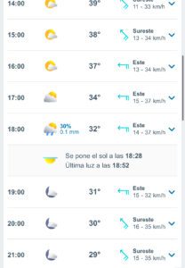 Clima hoy