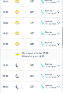 Clima hoy