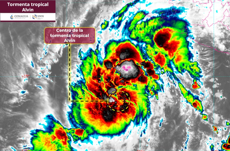 tormenta tropical Alvin