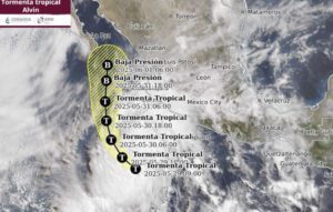 tormenta tropical Alvin