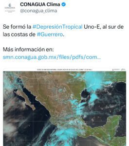 Oaxaca en alerta por formación del primer ciclón de 2025