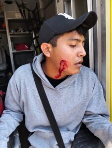 Con violencia y gas lacrimógeno, corren a estudiantes de protesta pacífica del Tec de Balancán
