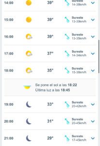 Clima hoy