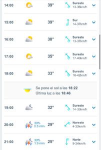 Clima hoy