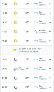 Clima hoy