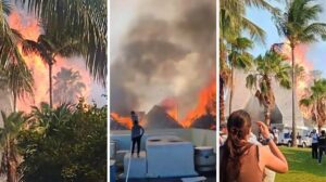 Incendio en el Hotel Bahia Principe de Tulum 0