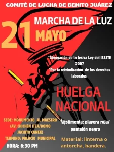 Marcha de maestros en Cancun 5