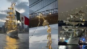 Buque Cuauhtémoc sí lanzó 3 llamadas de asistencia antes de su choque