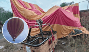 Se desploma globo aerostático y deja 12 lesionados en Teotihuacán 