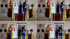 Captan a Emmanuel Macron siendo cacheteado por su esposa 