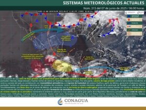 Clima hoy en Cancún y Quintana Roo: Cielo medio nublado a nublado con chubascos