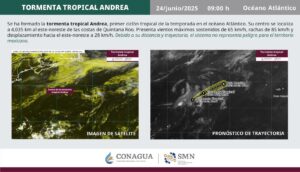 Se forma Andrea, la primera tormenta la temporada de huracanes en el Atlántico