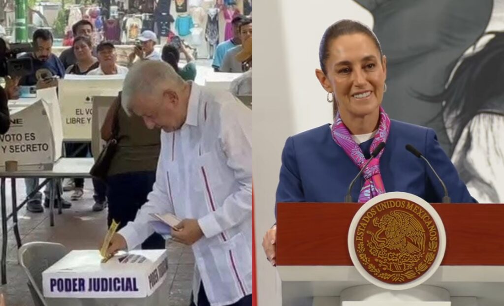 Sheinbaum reacciona a reaparición de AMLO: "Nos dio mucho gusto verlo"