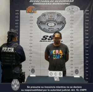 Detienen a hombre que arrojó cloro al rostro de su ex pareja en Playa del Carmen