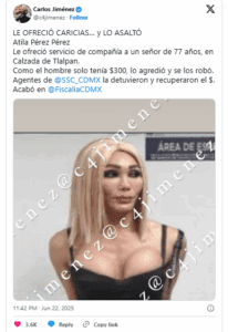 Mujer golpea a abuelito por tener solo 300 pesos para servicios íntimos 