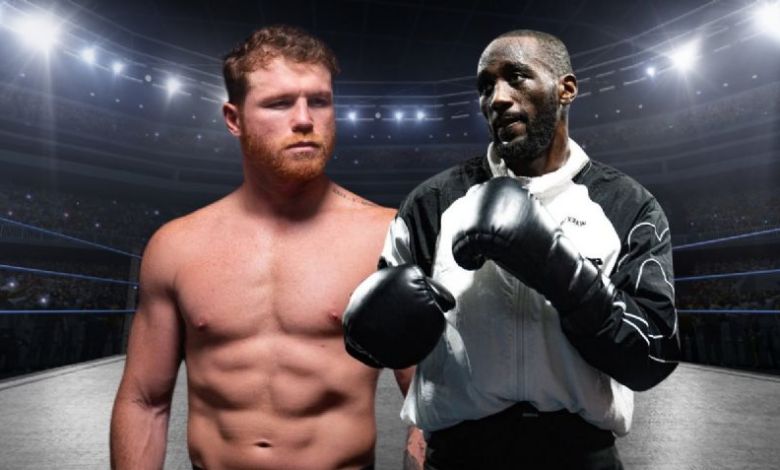 El tenso careo entre Canelo y Crawford en Riad