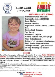 FGE Alerta Amber en Cancun 1