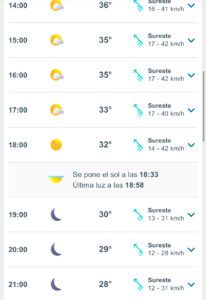 Clima hoy