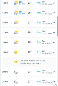 Clima hoy