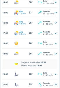 Clima hoy