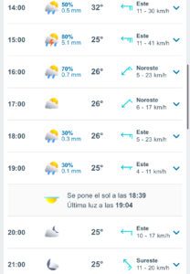 Clima hoy 