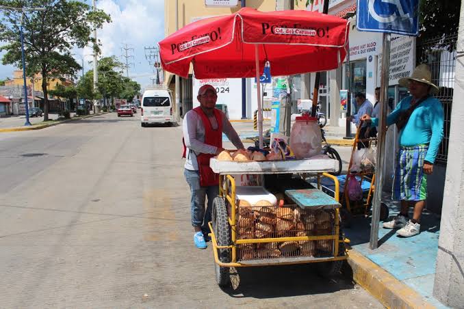 Vendedores ambulantes de Cancún