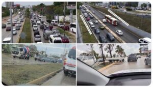 Accidentes viales paralizan el tráfico en Cancún