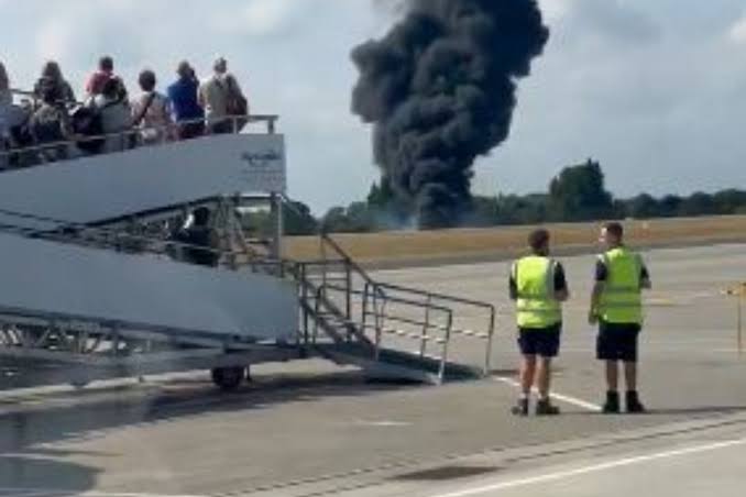 Accidente avión en Londres
