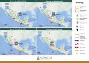 Lluvias muy intensas en estos estados el martes y miércoles 