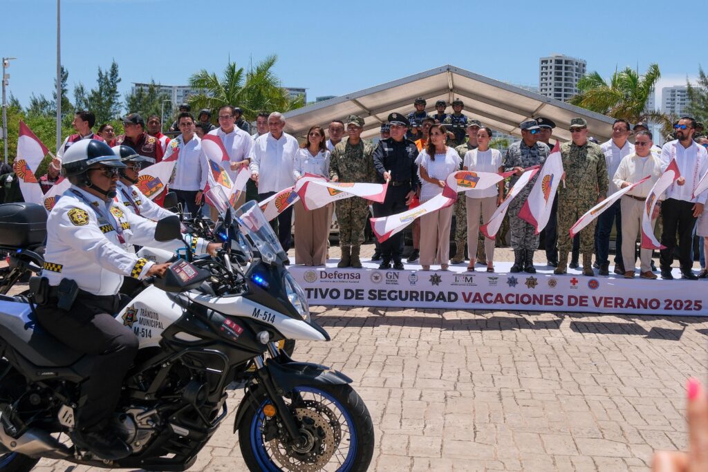 Operativo Vacacional de Verano 2025 arranca en Cancún con vigilancia en playas, carreteras y zonas turísticas