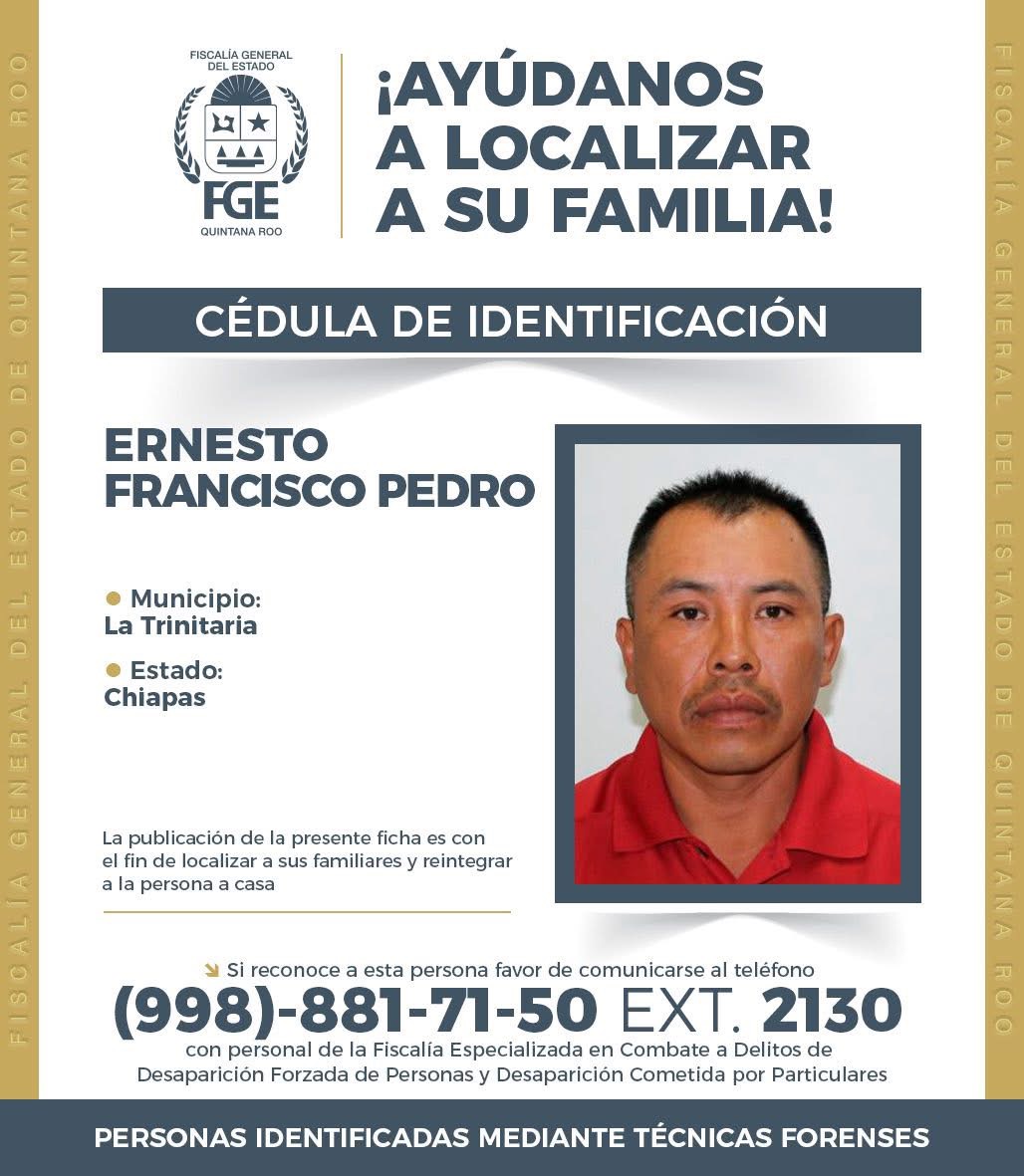 Buscan a familiares de chiapanecos fallecidos en Cancún
