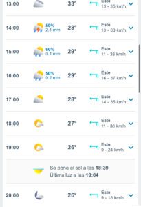 Clima hoy