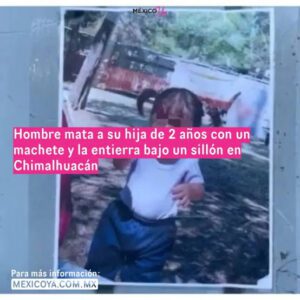 Niña de 2 años es asesinada con un machete por su padrastro