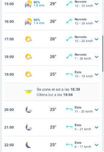 Clima hoy