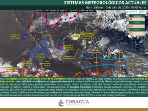 Clima hoy en Cancún y Quintana Roo: Caluroso con chubascos 1 Clima hoy