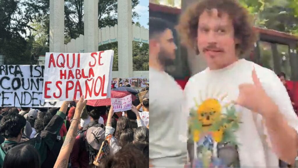 Luisito Comunica sufre insultos en marcha contra la gentrificación en CDMX