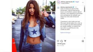 Revelan que Pilar Montenegro se encuentra “grave de salud” 