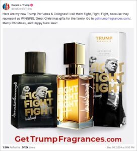 Donald Trump lanza línea de perfumes en medio de polémicas mundiales 