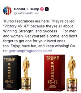 Donald Trump lanza línea de perfumes en medio de polémicas mundiales 