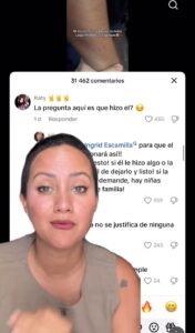 Madre exhibe a su hijo con mordidas y srasguños tras ver su novia