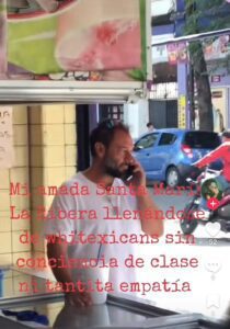 Lord Banquetas se viraliza por correr a vendedor ambulante en CDMX